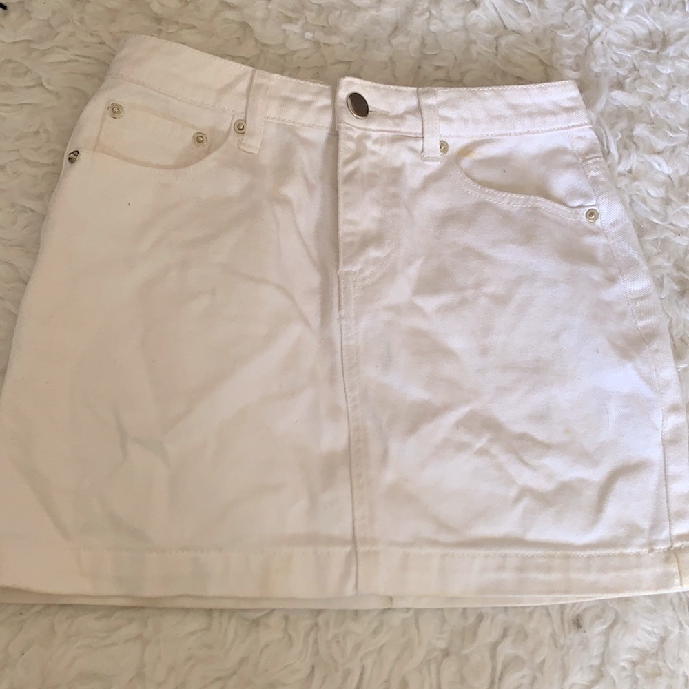 White denim skirt small